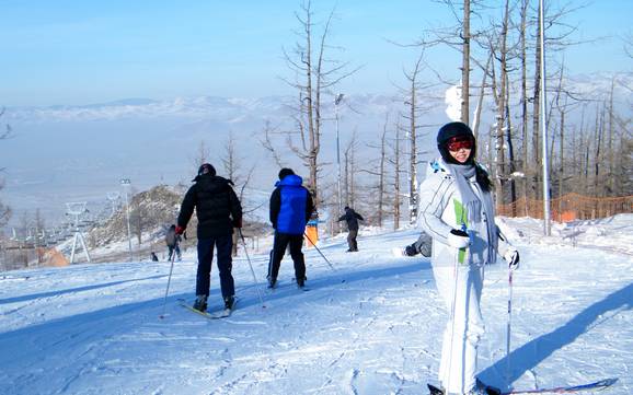 Skiën bij Ulaanbaatar