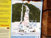 Pistekaart bij het dalstation