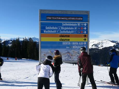 Salzburger Schieferalpen: oriëntatie in skigebieden – Oriëntatie Hochkönig – Maria Alm/Dienten/Mühlbach