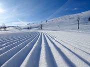 Zeer goed geprepareerde piste in het skigebied Tänndalen