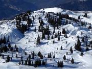Langlaufloipe Giorgio Morassi bij het bergstation van de stoeltjeslift Giro d'Italia