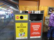 Afvalscheiding in het skigebied Mt. Hutt