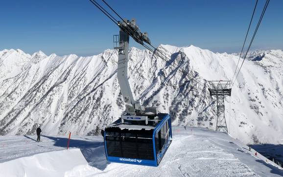 Grootste hoogteverschil rond Salt Lake City – skigebied Snowbird