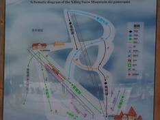 Pistekaart Xiling Snow Mountain