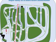 Pistekaart Wapiti Valley