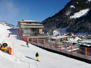 Das Edelweiss (5-sterren) bij het dalstation van de Panoramabahn Großarltal