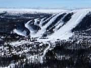 Uitzicht op de pistes in Tandådalen