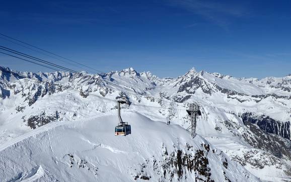 Grootste hoogteverschil in het Reusstal – skigebied Gemsstock – Andermatt