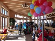 Kinderfeest in het bergrestaurant
