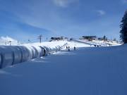 Beginnersgebied bij het bergstation van de Hartkaiserbahn in Ellmau