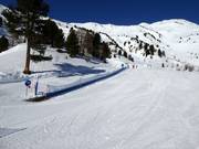 Transportband bij het bergstation van de gondellift Haideralm