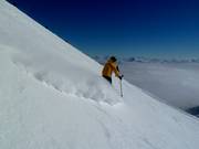 Moeilijke piste vanaf de Hohe Salve