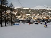 Gemakkelijke piste bij de tweezitsstoeltjeslift Carjöl