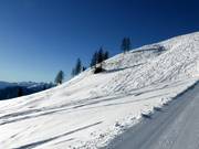 Er is wat poedersneeuw te vinden