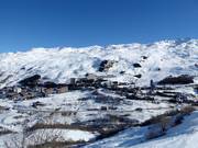 Uitzicht op Les Menuires vanaf de Pointe de la Masse