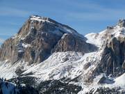 Uitzicht op de piste nr. 2 van de Lagazuoi