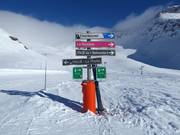 Pistebewegwijzering in La Rosière