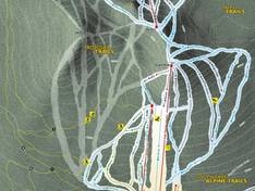 Pistekaart Willamette Pass – Crescent