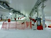 Uitzicht op het skigebied vanaf de ingang