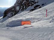 In Val della Mite is het verlaten van de pistes verboden vanwege milieubescherming en lawinegevaar.