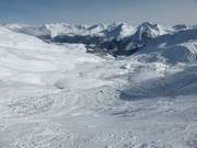 Zwarte piste bij de Hörnli in Arosa
