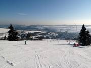Makkelijke afdaling bij de Kleine Fichtelberg