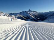 Perfect geprepareerde piste in Warth-Schröcken