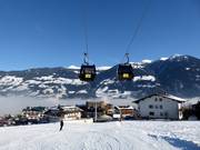 De Spieljochbahn vertrekt direct in Fügen.