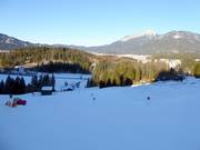 Middelzware piste bij de Waldrastlift