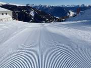Net geprepareerde piste in het skigebied Sillian