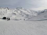 Afdalingen op boomloze hellingen
