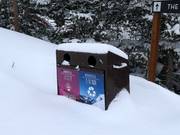 Afvalscheiding in het skigebied