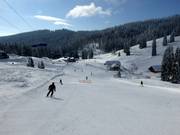 Makkelijke Zeiger-afdaling in het onderste gedeelte