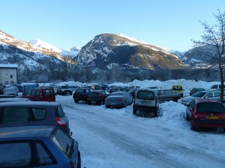 dal van de Isère: bereikbaarheid van en parkeermogelijkheden bij de skigebieden – Bereikbaarheid, parkeren Les Arcs/Peisey-Vallandry (Paradiski)