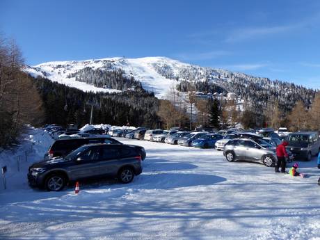 Obere Murtal: bereikbaarheid van en parkeermogelijkheden bij de skigebieden – Bereikbaarheid, parkeren Katschberg