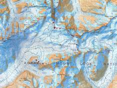 Pistekaart Ben Ohau Heli Skiing