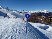 Bewegwijzering van de afzonderlijke pistes