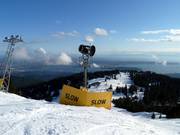 Sneeuwkanon op de Grouse Mountain