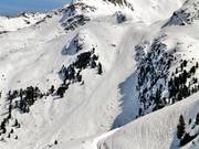 Freeridegebied onder de DreiSeenBahn