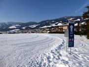 Langlaufloipe van Kirchberg naar het Brixental