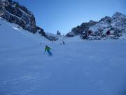 Zwarte piste Paradiso vanaf de Presena gletsjer