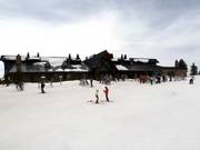 Sundeck op de top op 3418 m