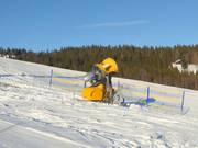 Krachtige sneeuwkanon op de Postalm