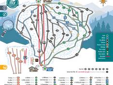 Pistekaart Mont Lac-Vert – Hébertville