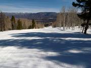 Perfect geprepareerde piste op de Buttermilk Mountain