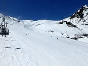 Makkelijke afdaling bij de Tuxerjoch