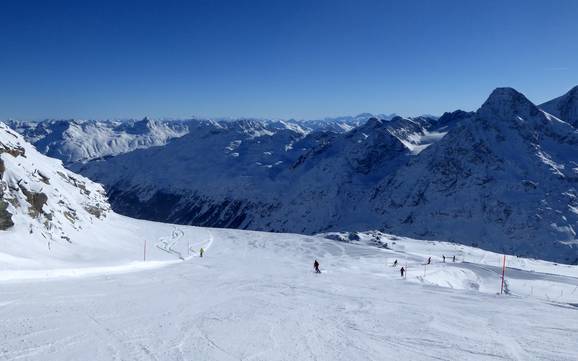 Hoogste skigebied in het kanton Graubünden – skigebied Corvatsch/Furtschellas