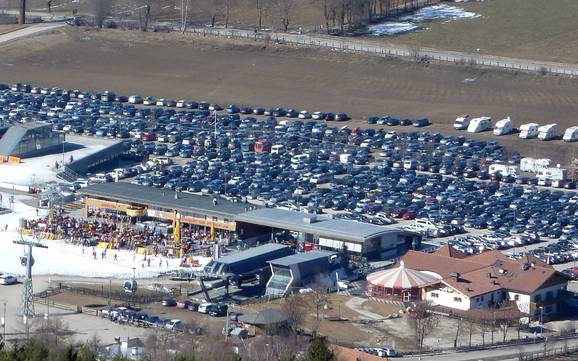 Kronplatz (Plan de Corones): bereikbaarheid van en parkeermogelijkheden bij de skigebieden – Bereikbaarheid, parkeren Kronplatz (Plan de Corones)