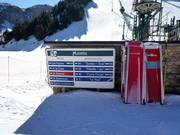 Pistebewegwijzering met actuele informatie