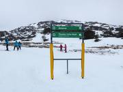 Pistebewegwijzering in het skigebied Perisher